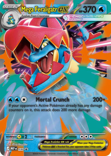 Mega Feraligatr EX Jumbo MLP 036