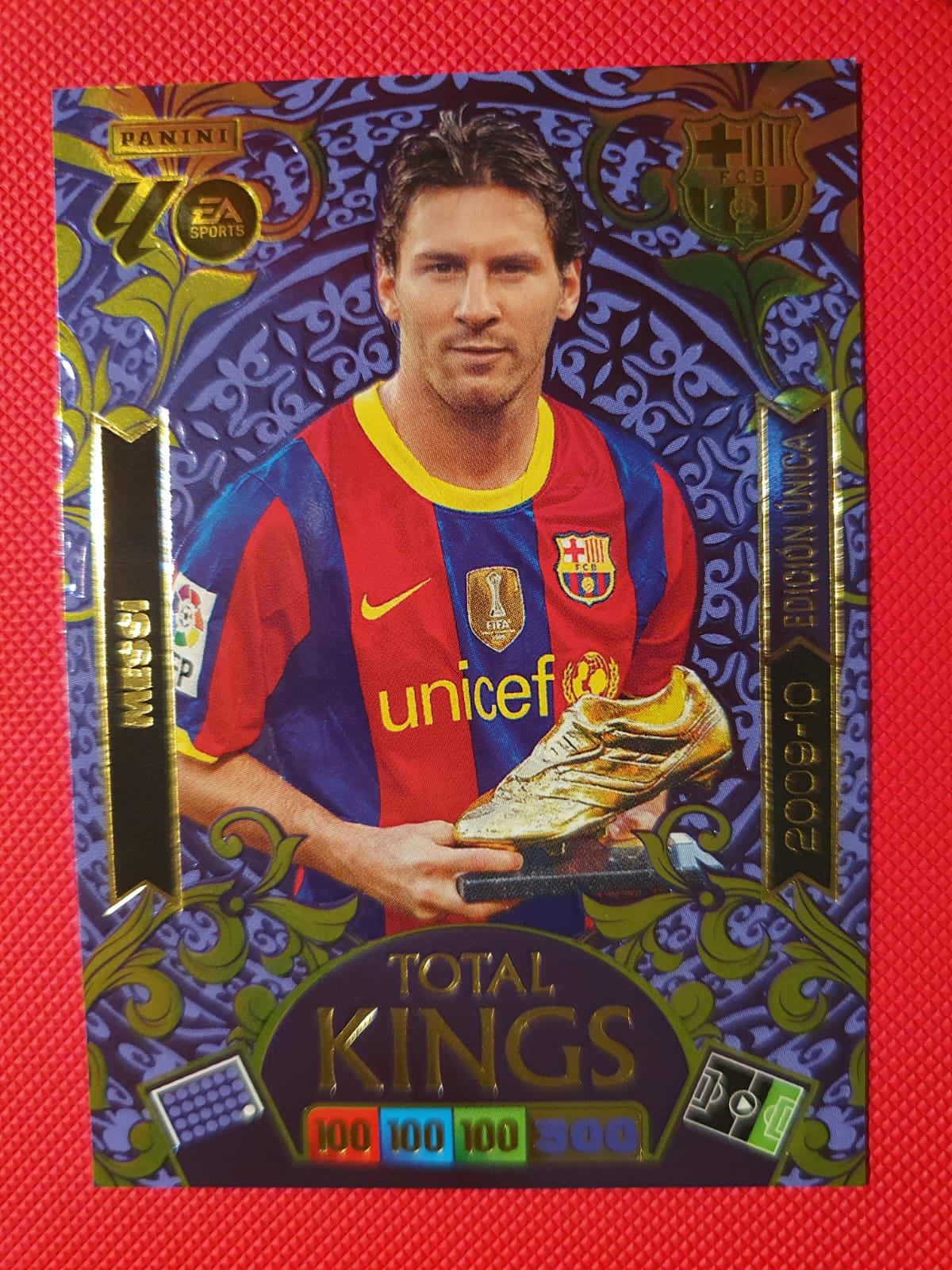 Messi Total Kings Edición Única 2009-10 Adrenalyn XL La Liga 2025-26 - Frente