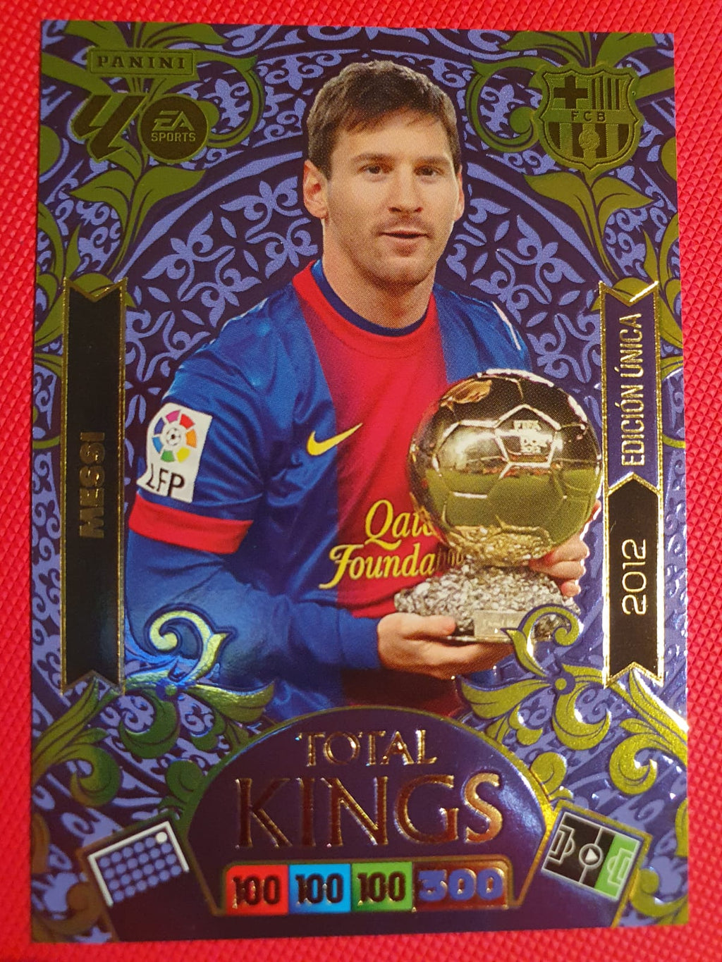 Messi Total Kings Edición Única 2012 - Adrenalyn XL La Liga 2025-26 - Frente
