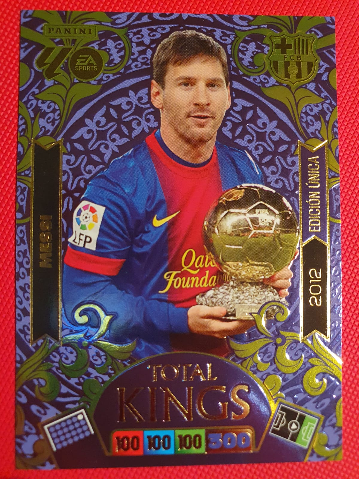 Messi Total Kings Edición Única 2012 - Adrenalyn XL La Liga 2025-26 - Frente