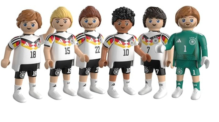 Playmobil Selección Alemana Set 2 - 6 figuras jugadores números 1, 7, 10, 15, 18, 22