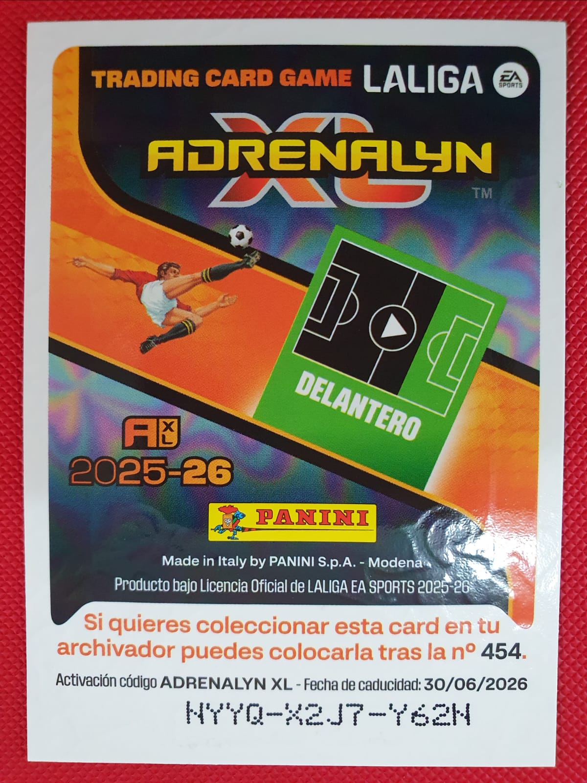 Messi Total Kings Edición Única 2012 - Adrenalyn XL La Liga 2025-26 - Dorso