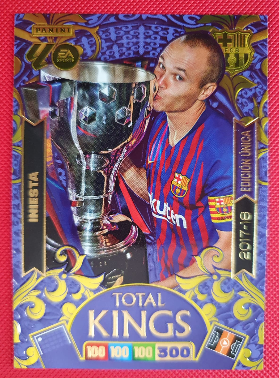 Iniesta Total Kings Edición Única 2017-18 - Frente