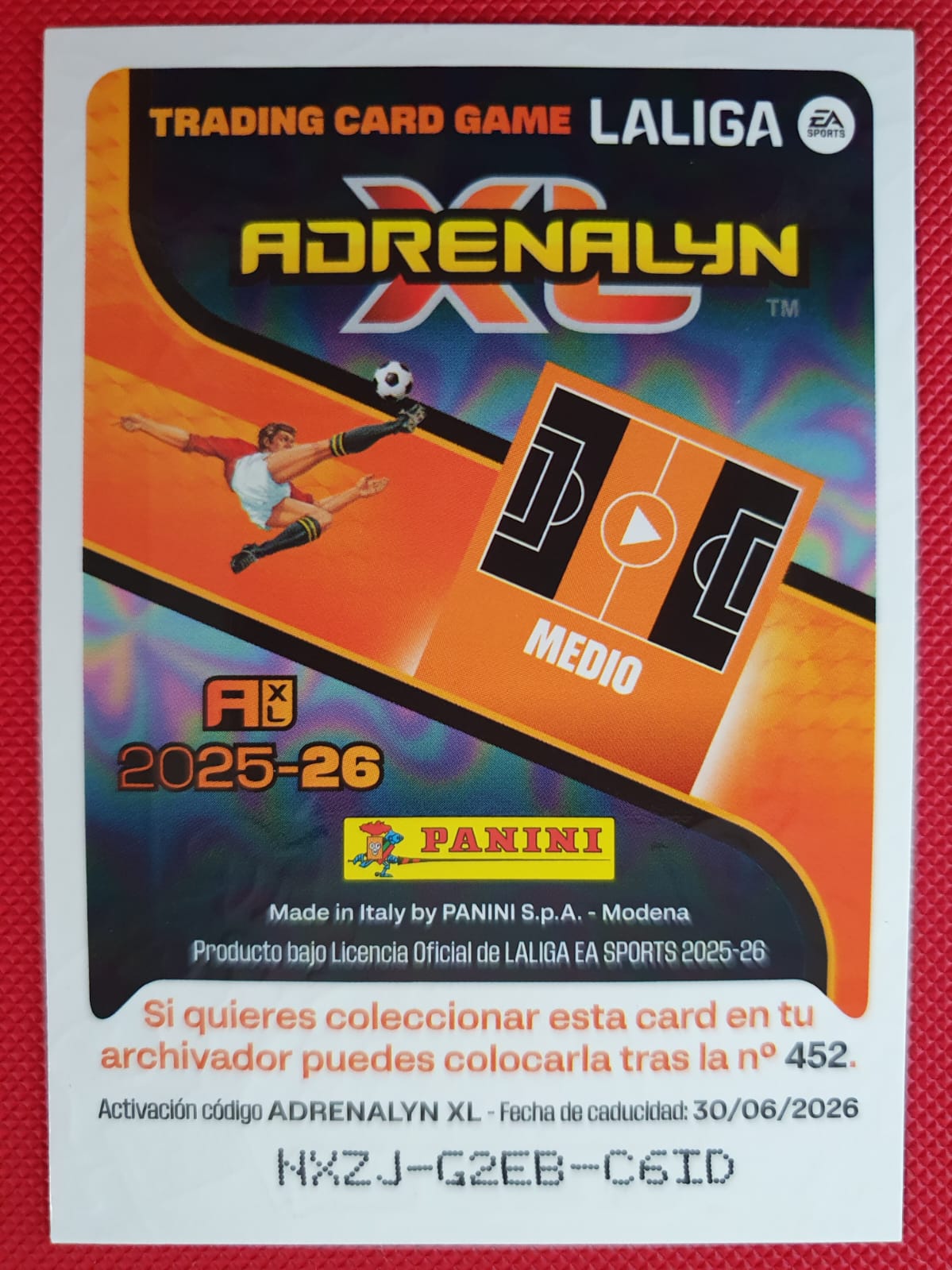 Koke Total Kings Edición Única 2020-21 - Reverso