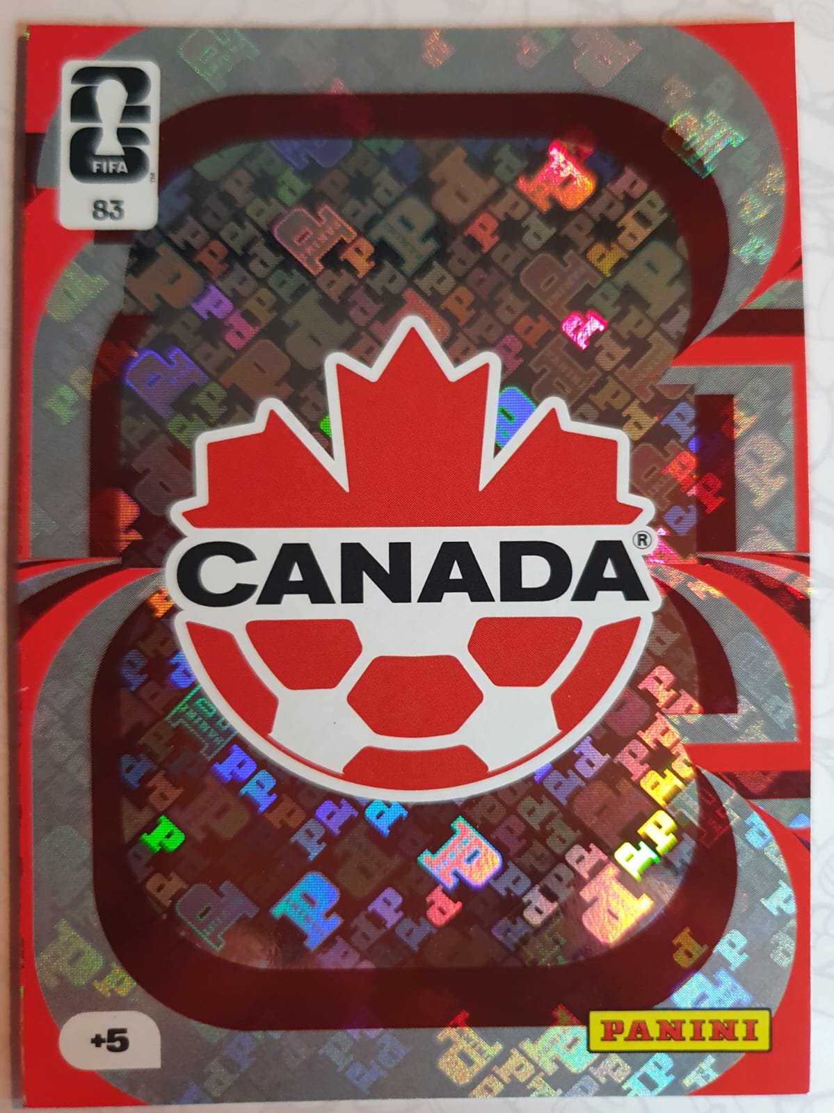 Canada Badge #83 - Panini Adrenalyn XL FIFA World Cup 2026 - Frente