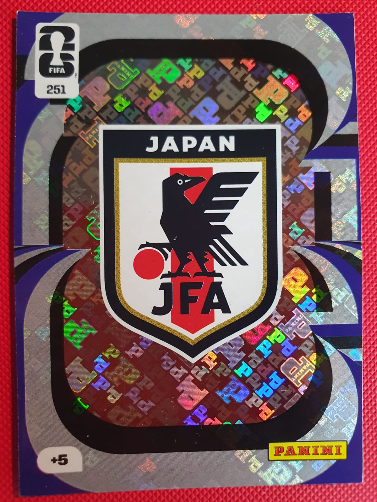 Japan Badge #251 - Panini Adrenalyn XL FIFA World Cup 2026 - Reverso