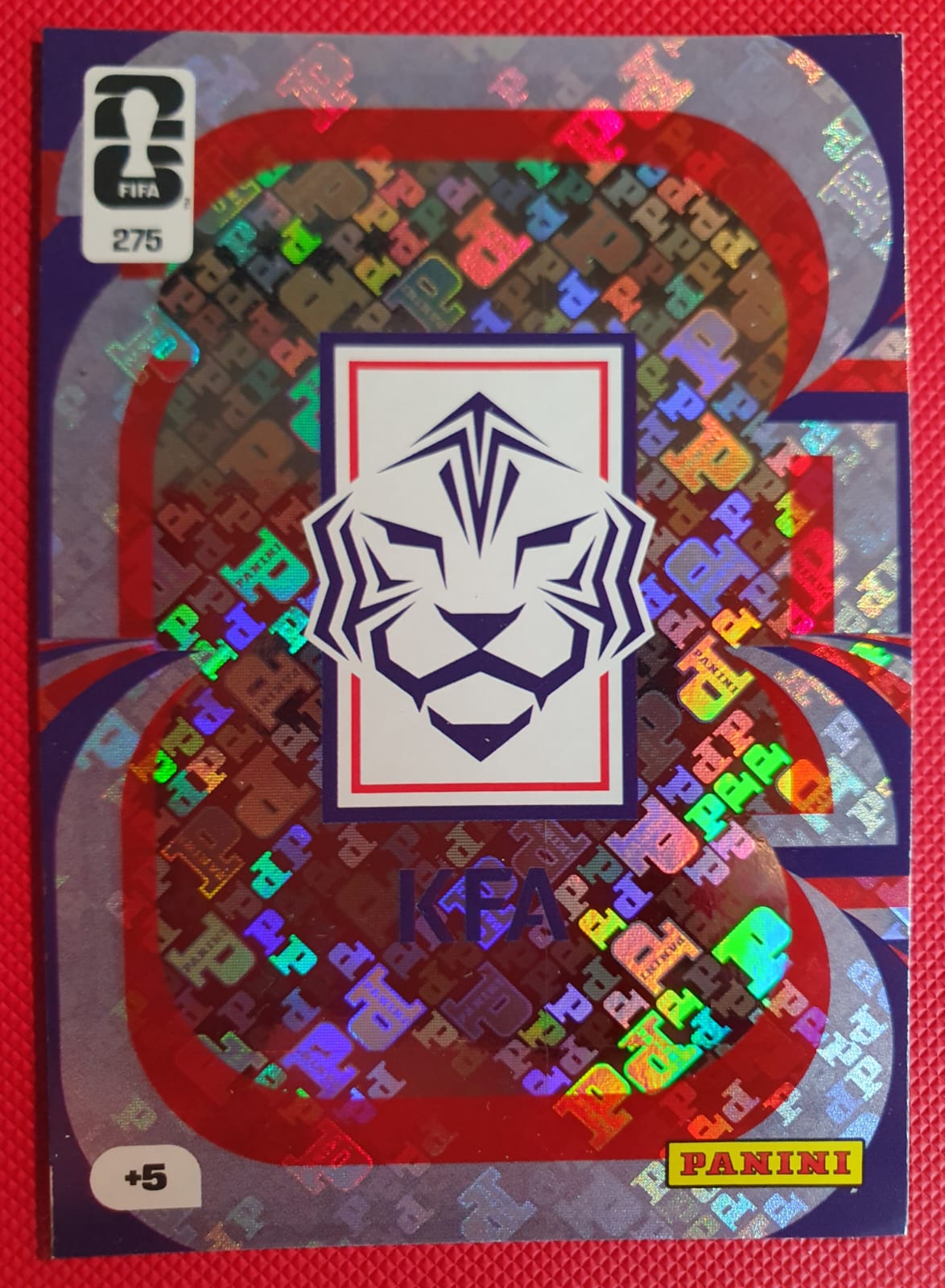 Korea Republic Badge #275 - Panini Adrenalyn XL FIFA World Cup 2026 - Frente