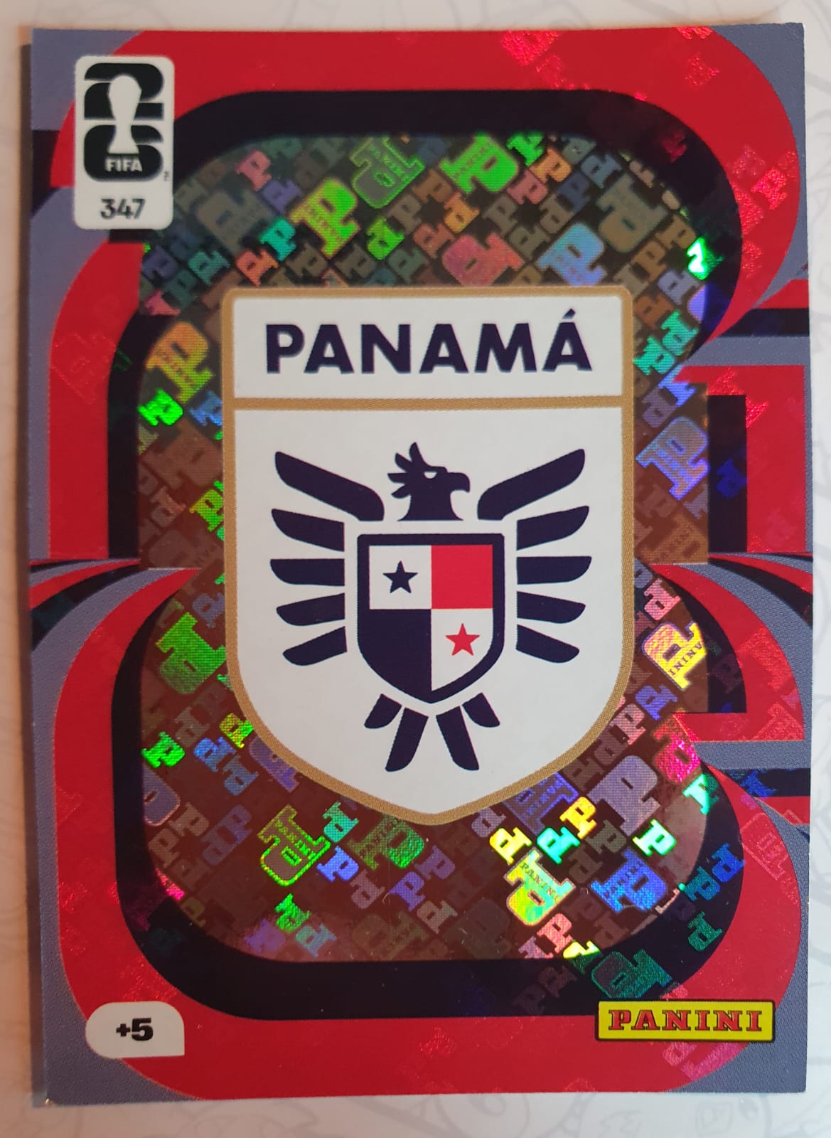 Panama Badge #347 - Panini Adrenalyn XL FIFA World Cup 2026 - Reverso