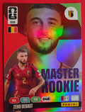 Zeno Debast #610 Master Rookie - Panini Adrenalyn XL FIFA World Cup 2026 - Frente