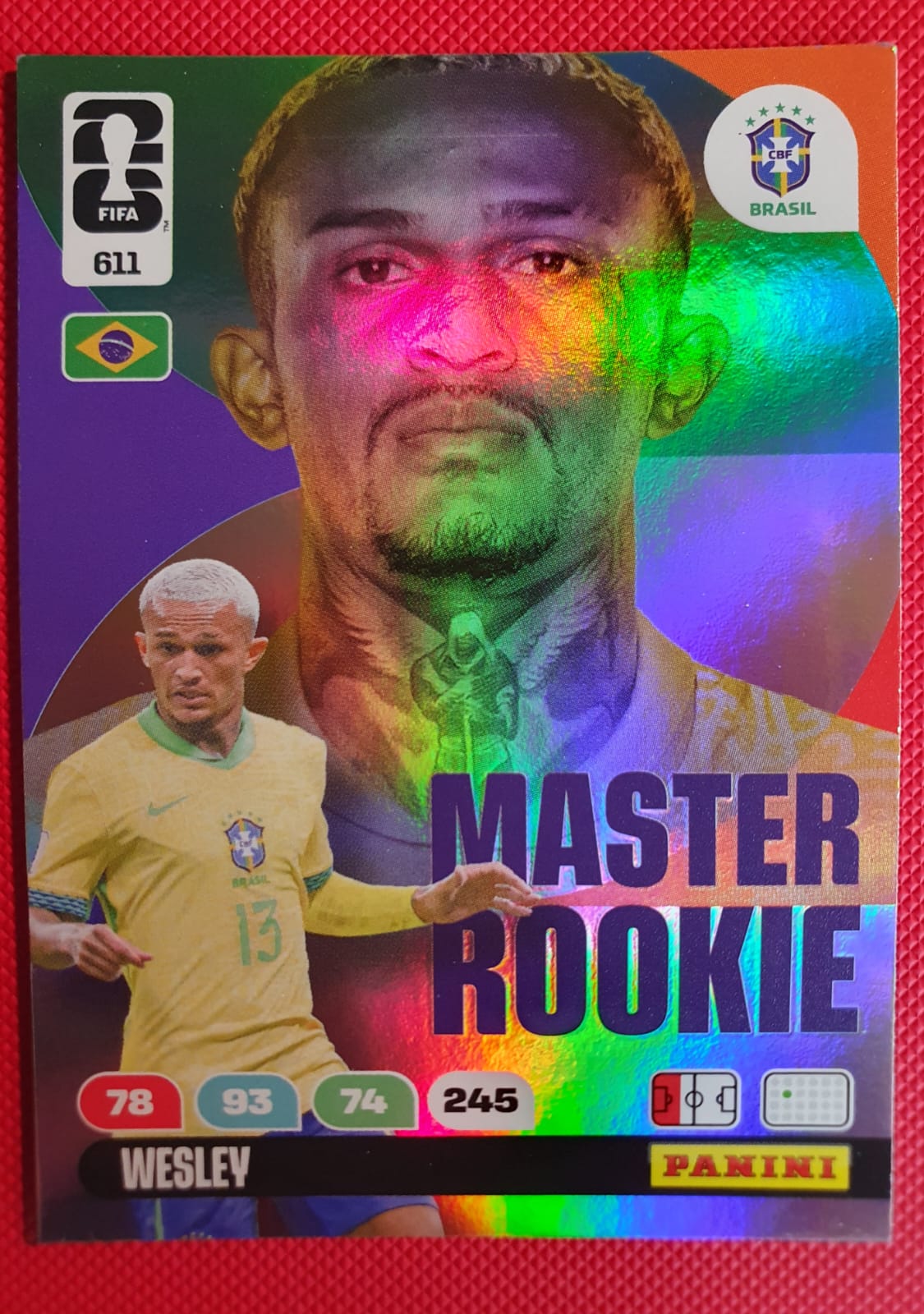 Wesley #611 Master Rookie - Panini Adrenalyn XL FIFA World Cup 2026 - Frente