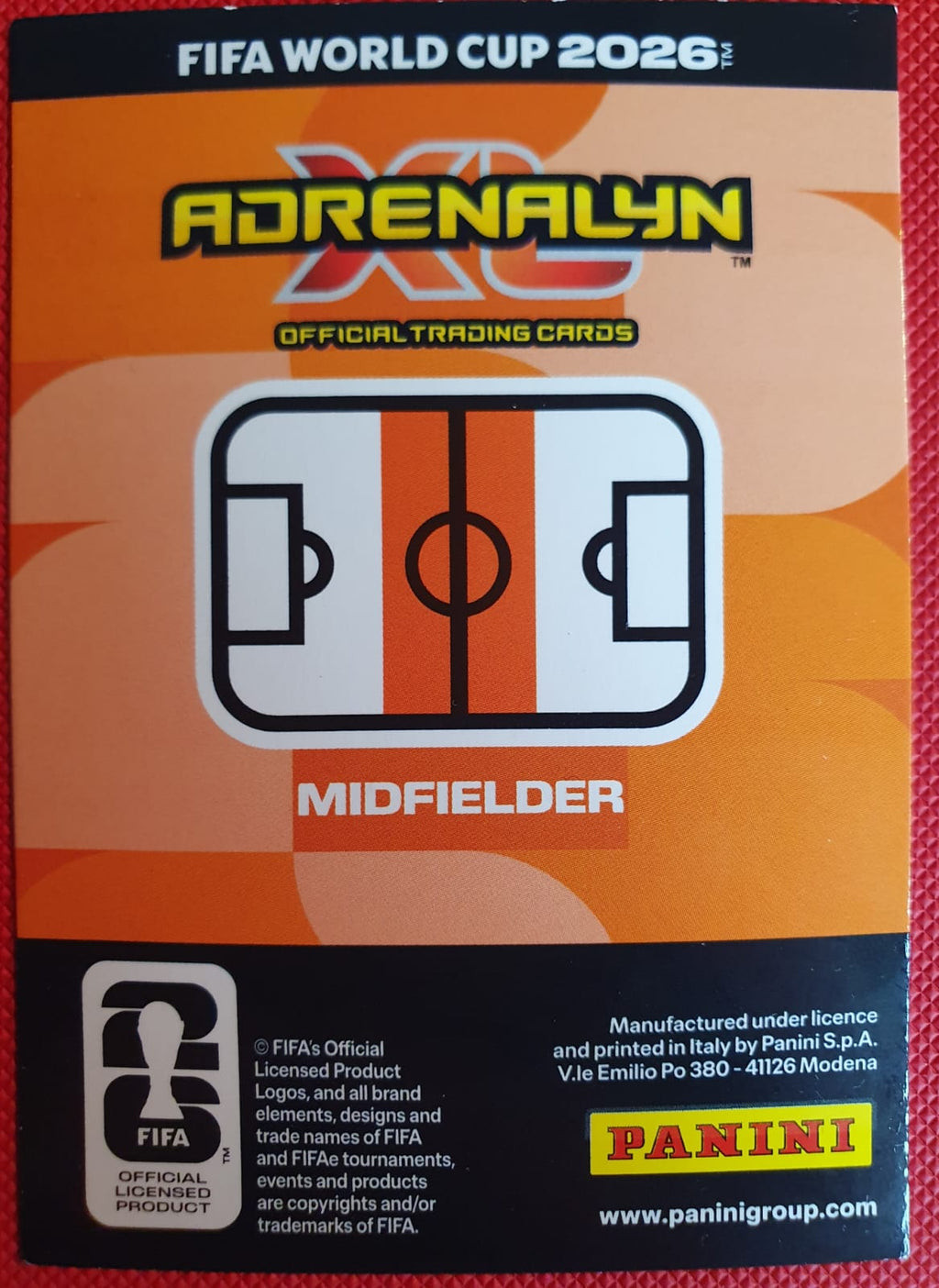 Andreas Schjelderup #620 Master Rookie - Panini Adrenalyn XL FIFA World Cup 2026 - Reverso