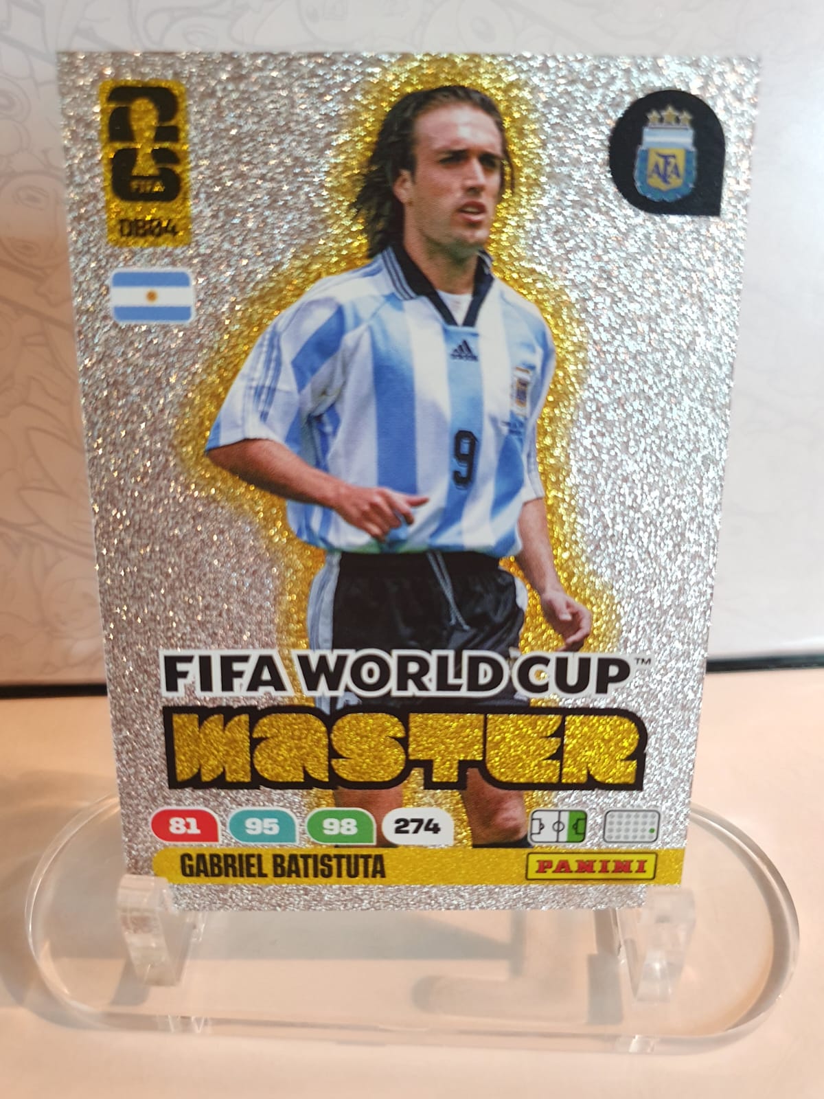 Gabriel Batistuta FIFA World Cup Master Panini Adrenalyn XL