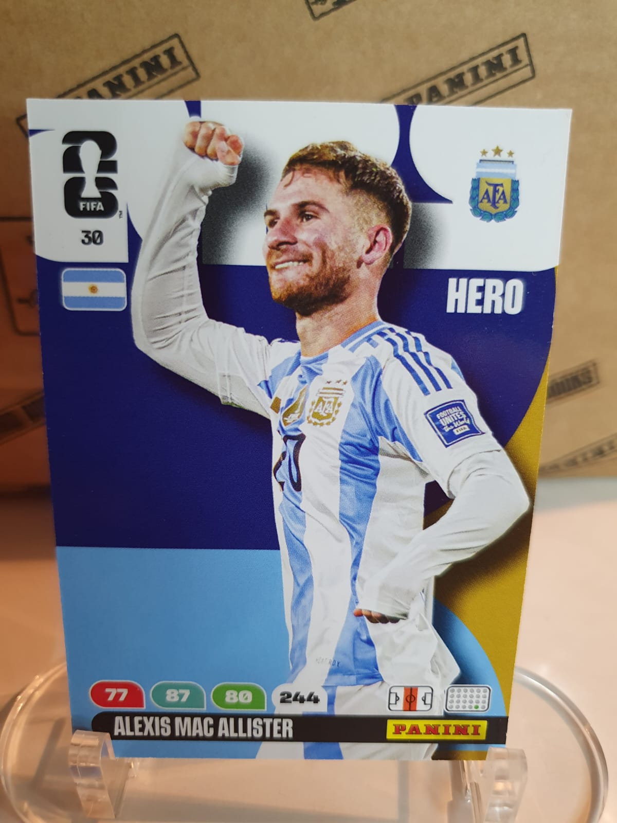 HERO #30 Alexis Mac Allister Panini Adrenalyn XL FIFA World Cup 2026