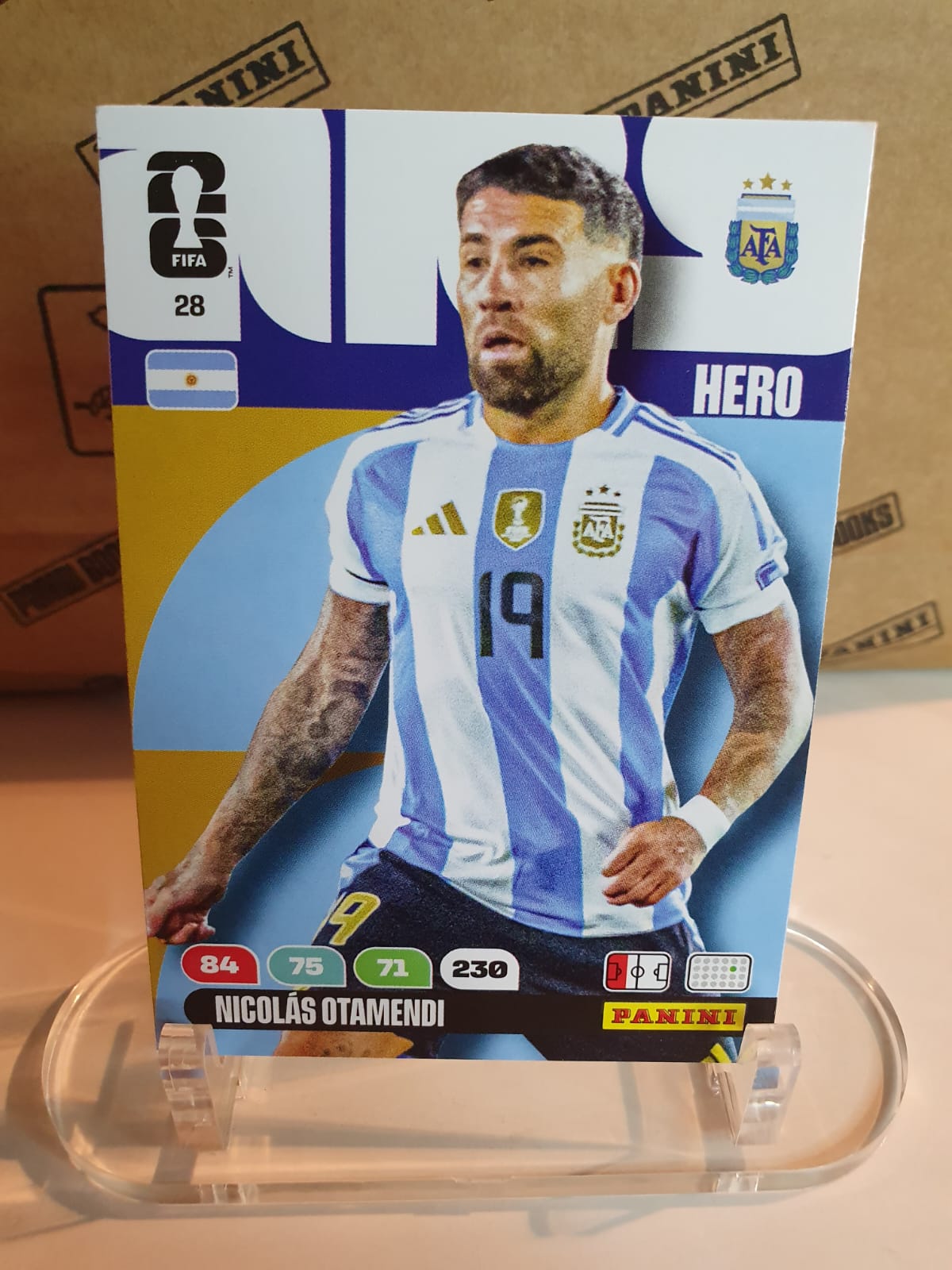 HERO #28 Nicolás Otamendi Panini Adrenalyn XL FIFA World Cup 2026