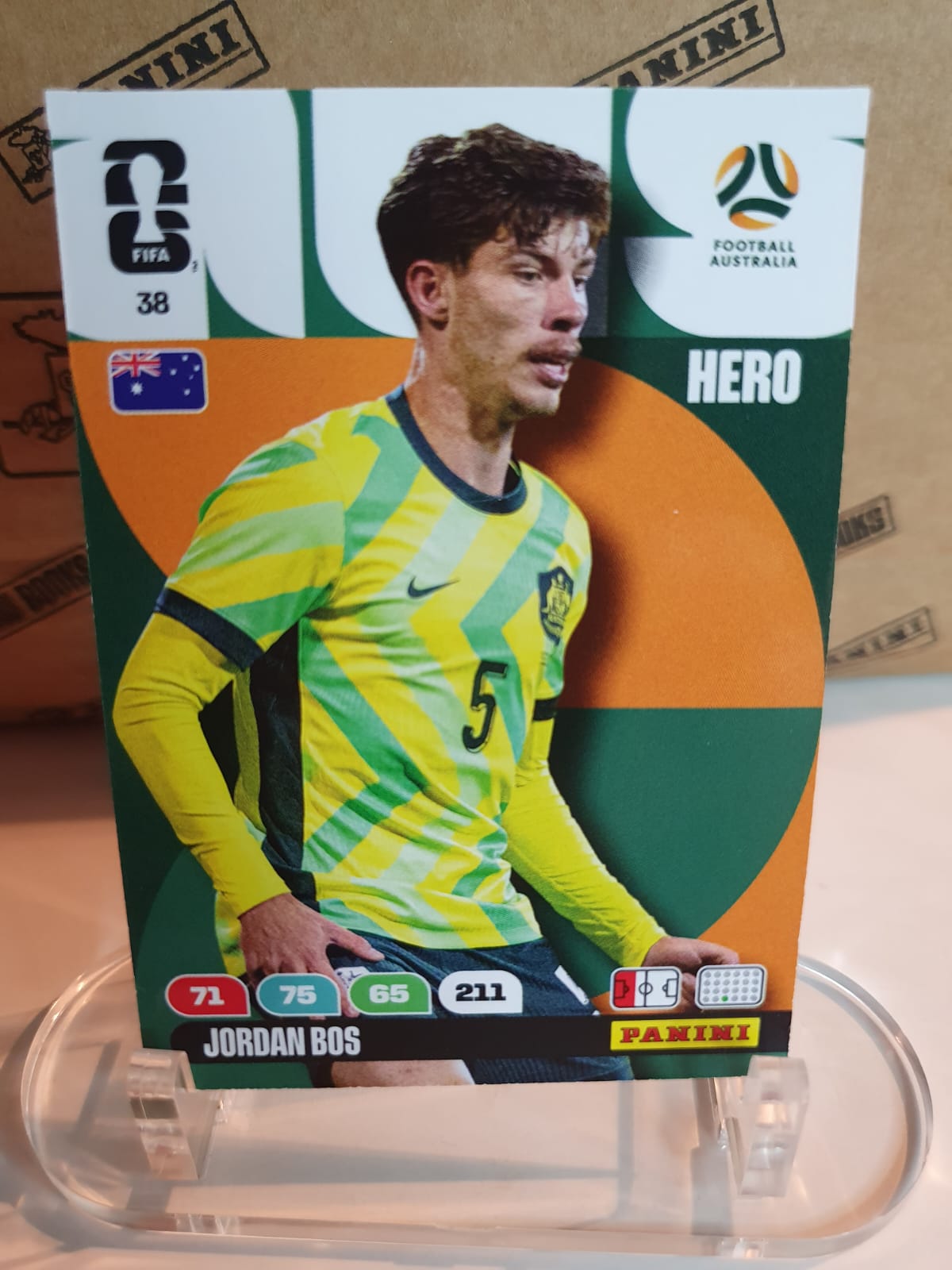 HERO #38 Jordan Bos Panini Adrenalyn XL FIFA World Cup 2026