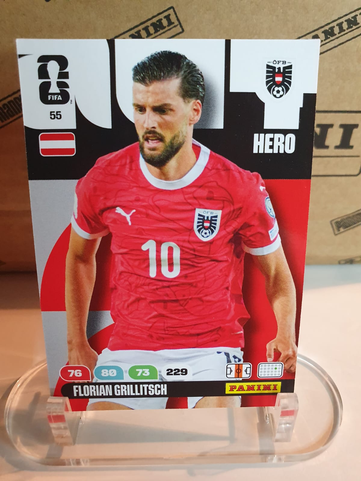 HERO #55 Florian Grillitsch Panini Adrenalyn XL FIFA World Cup 2026