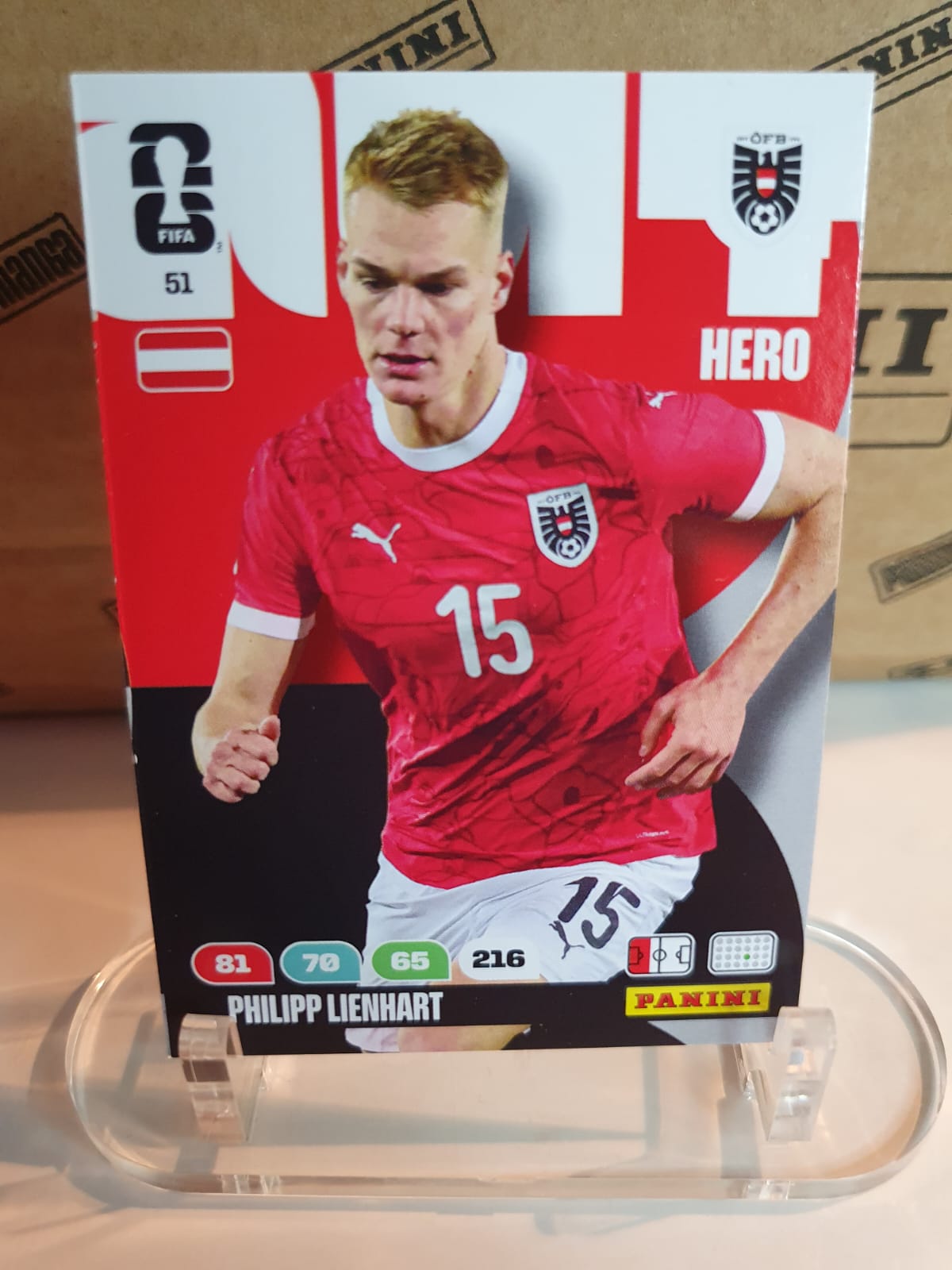 HERO #51 Philipp Lienhart Panini Adrenalyn XL FIFA World Cup 2026