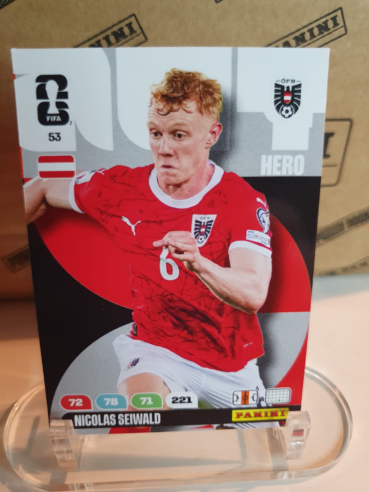 HERO #53 Nicolas Seiwald Panini Adrenalyn XL FIFA World Cup 2026