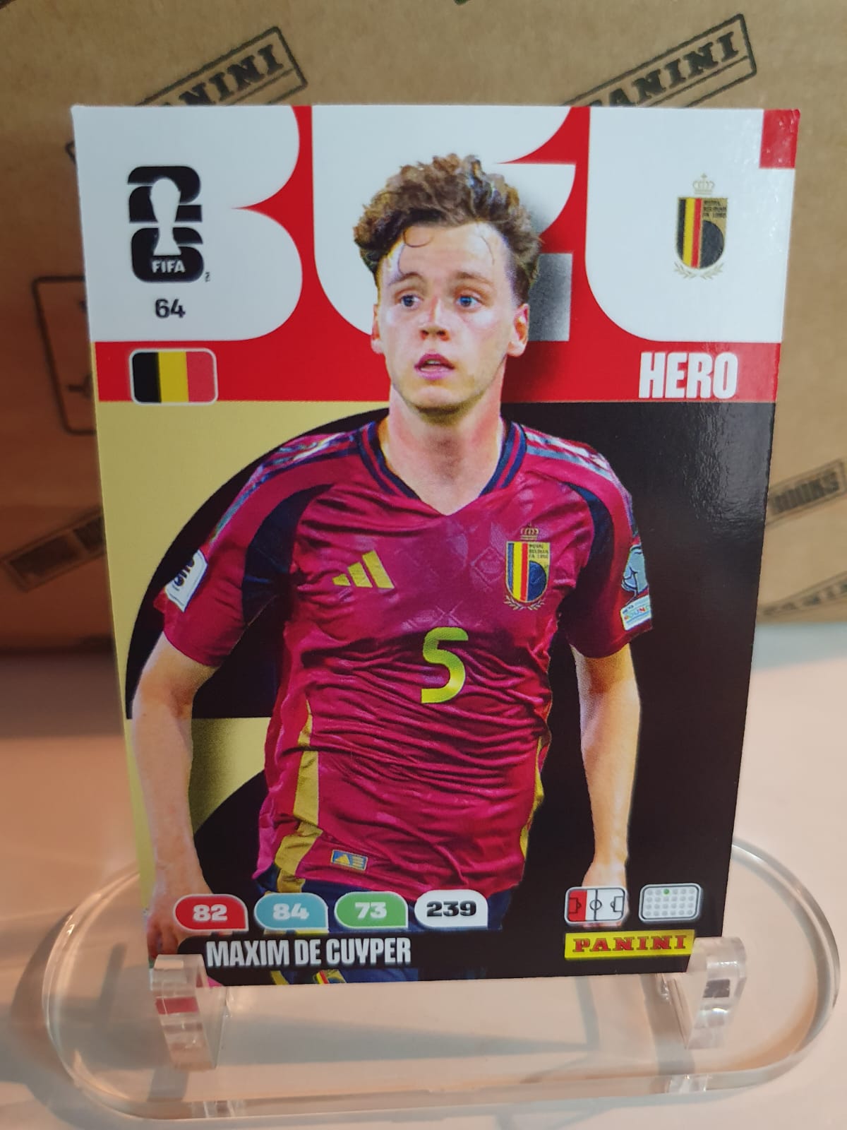 HERO #64 Maxim De Cuyper Panini Adrenalyn XL FIFA World Cup 2026