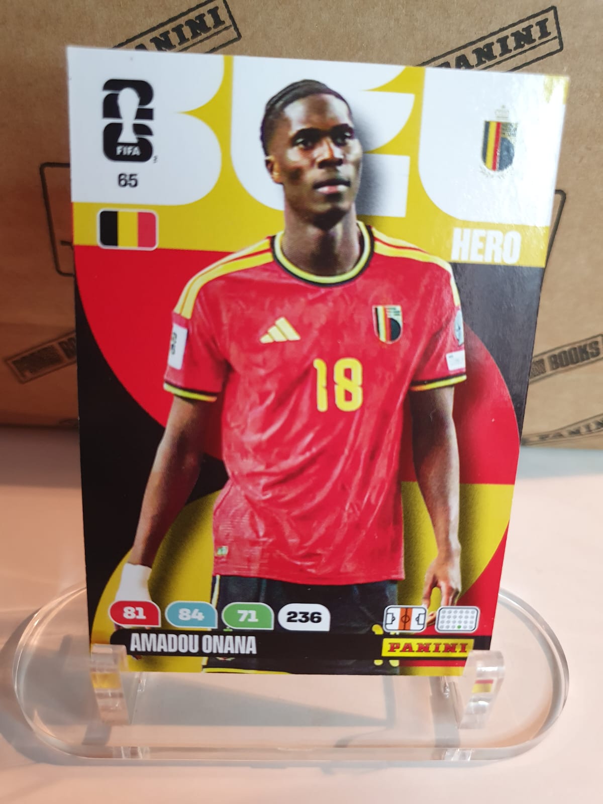 HERO #65 Amadou Onana Panini Adrenalyn XL FIFA World Cup 2026