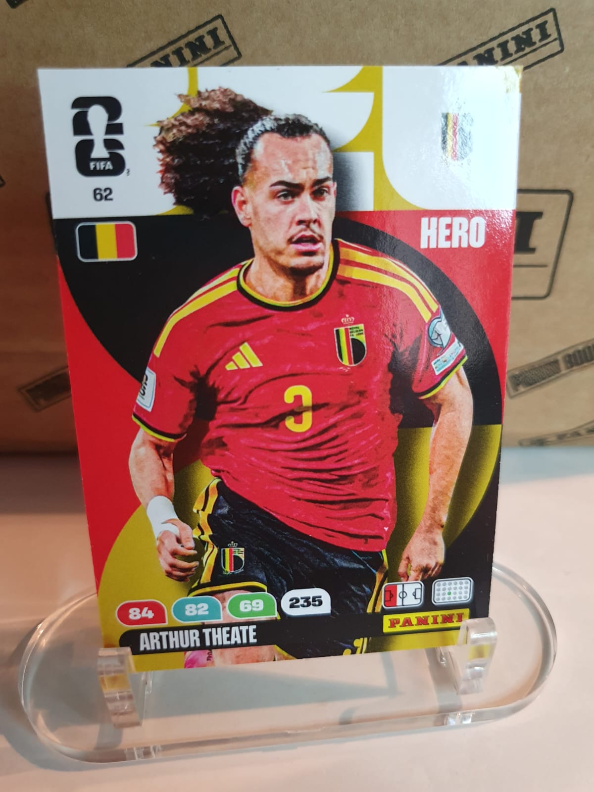 HERO #62 Arthur Theate Panini Adrenalyn XL FIFA World Cup 2026