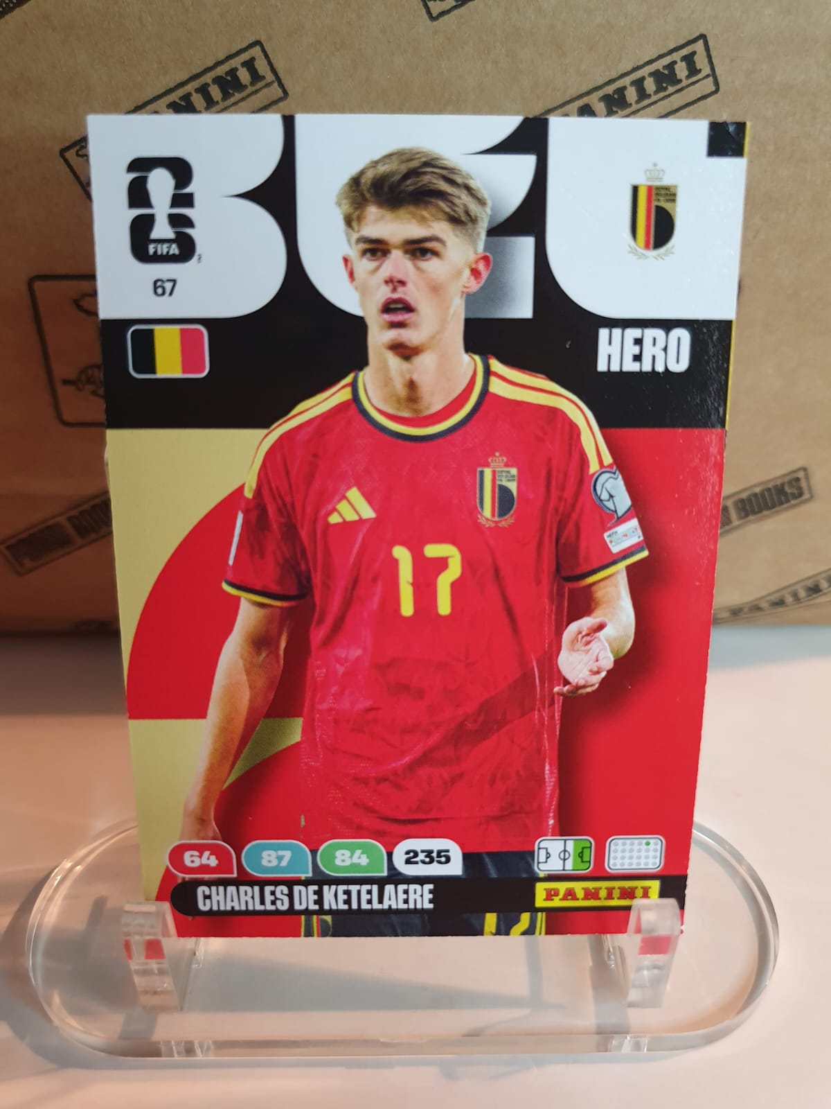 HERO #67 Charles De Ketelaere Panini Adrenalyn XL FIFA World Cup 2026