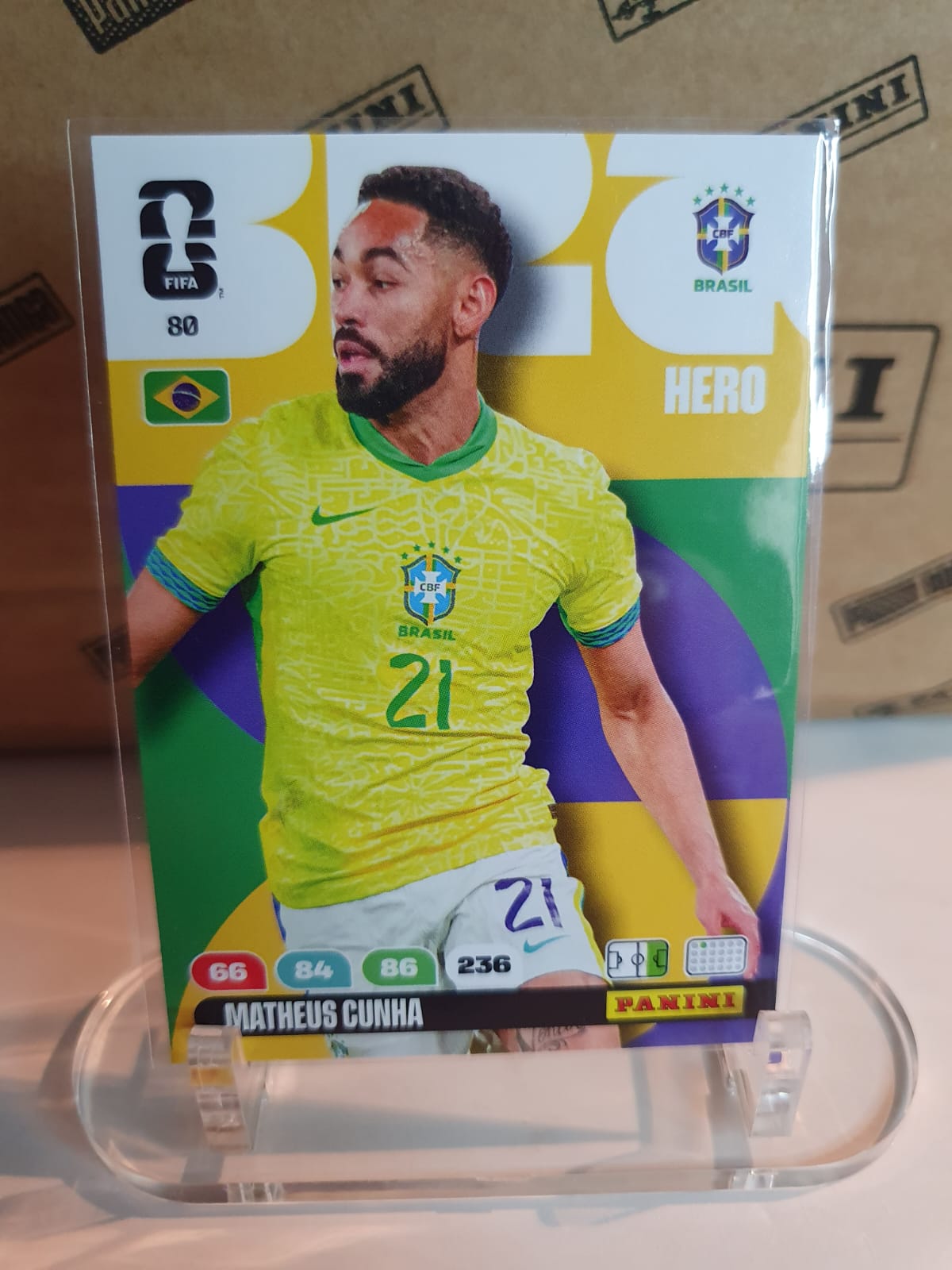 HERO #80 Matheus Cunha Panini Adrenalyn XL FIFA World Cup 2026