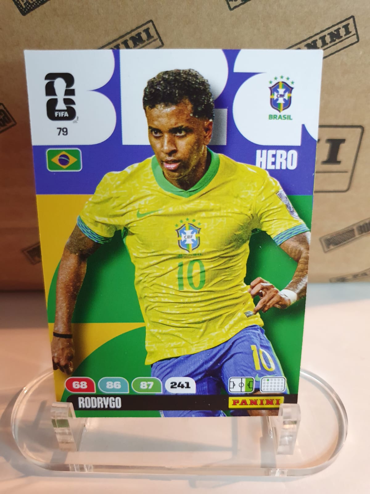HERO #79 Rodrygo Panini Adrenalyn XL FIFA World Cup 2026