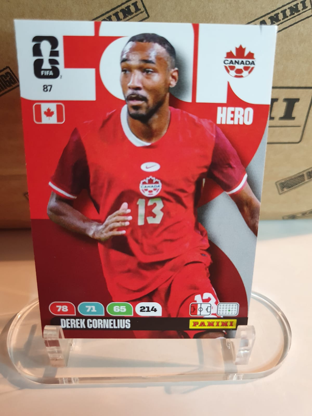 HERO #87 Derek Cornelius Panini Adrenalyn XL FIFA World Cup 2026