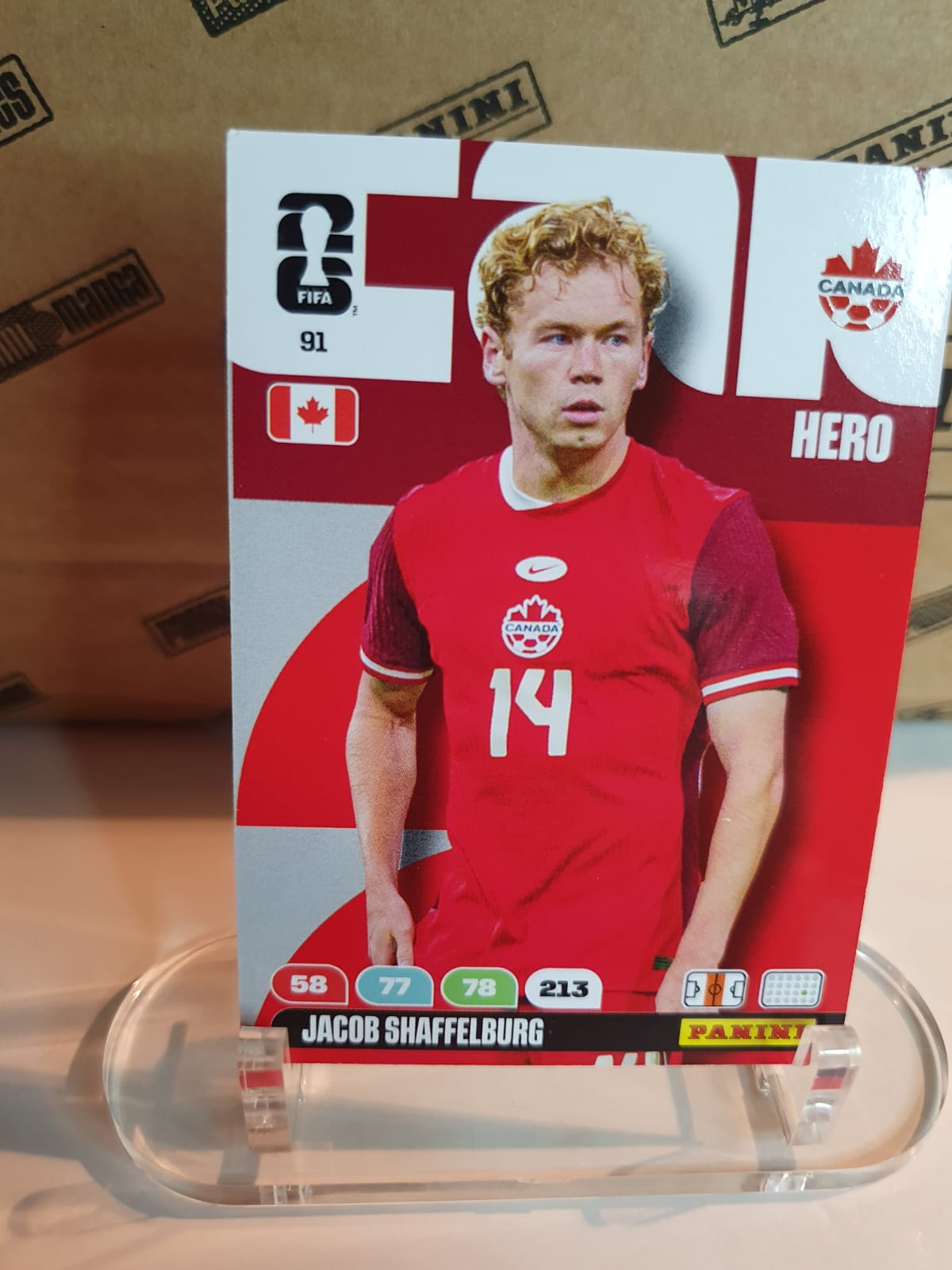 HERO #91 Jacob Shaffelburg Panini Adrenalyn XL FIFA World Cup 2026