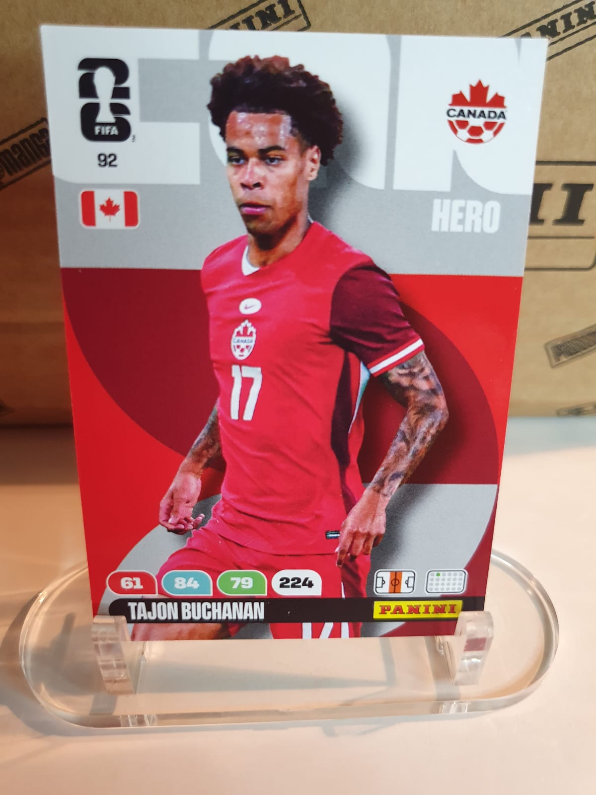 HERO #92 Tajon Buchanan Panini Adrenalyn XL FIFA World Cup 2026