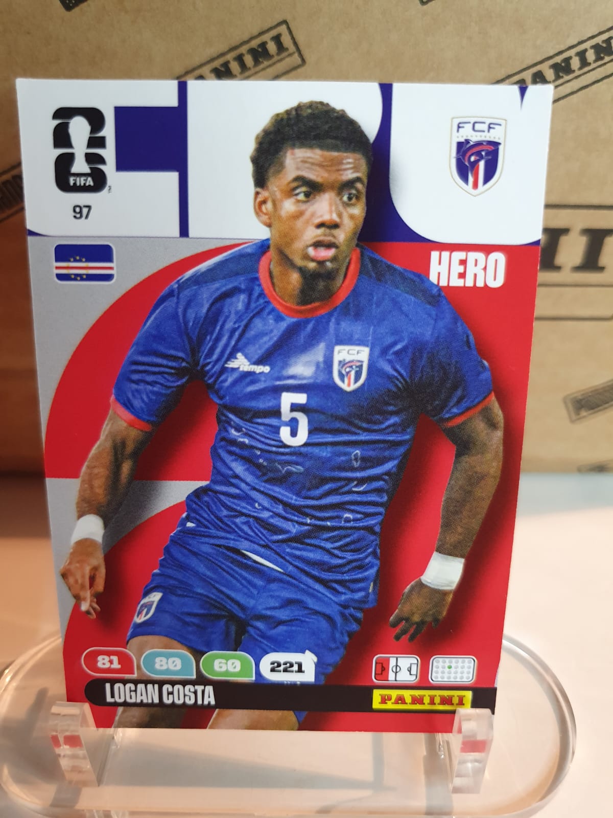 HERO #97 Logan Costa Panini Adrenalyn XL FIFA World Cup 2026