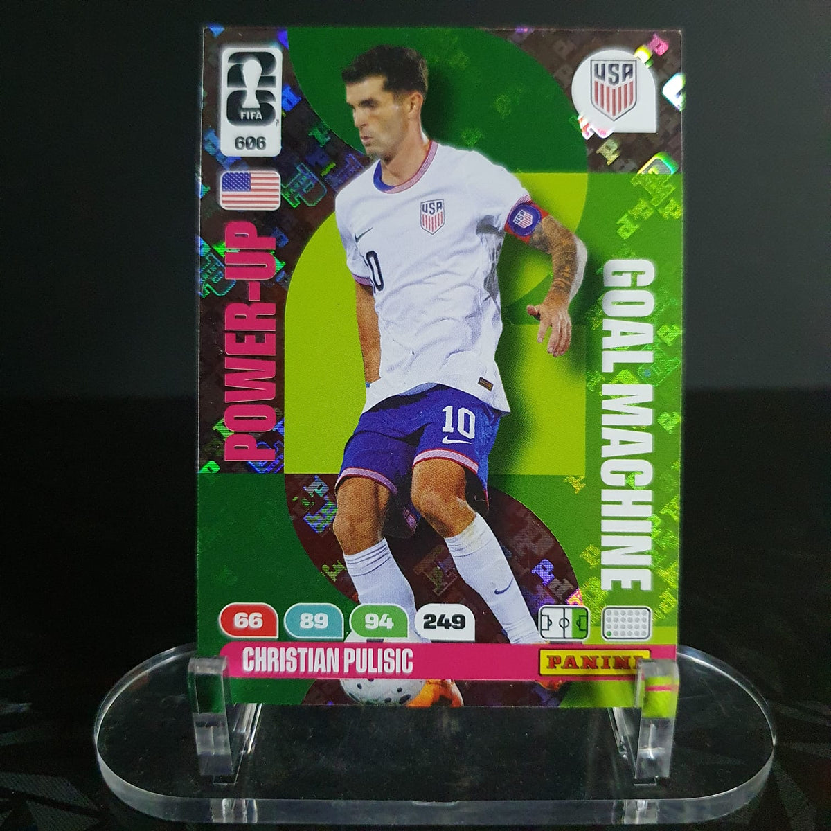 Christian Pulisic Power-Up Goal Machine Panini Adrenalyn XL FIFA World Cup 2026