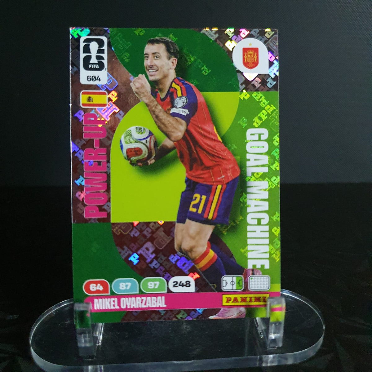Mikel Oyarzabal Power-Up Goal Machine Panini Adrenalyn XL FIFA World Cup 2026