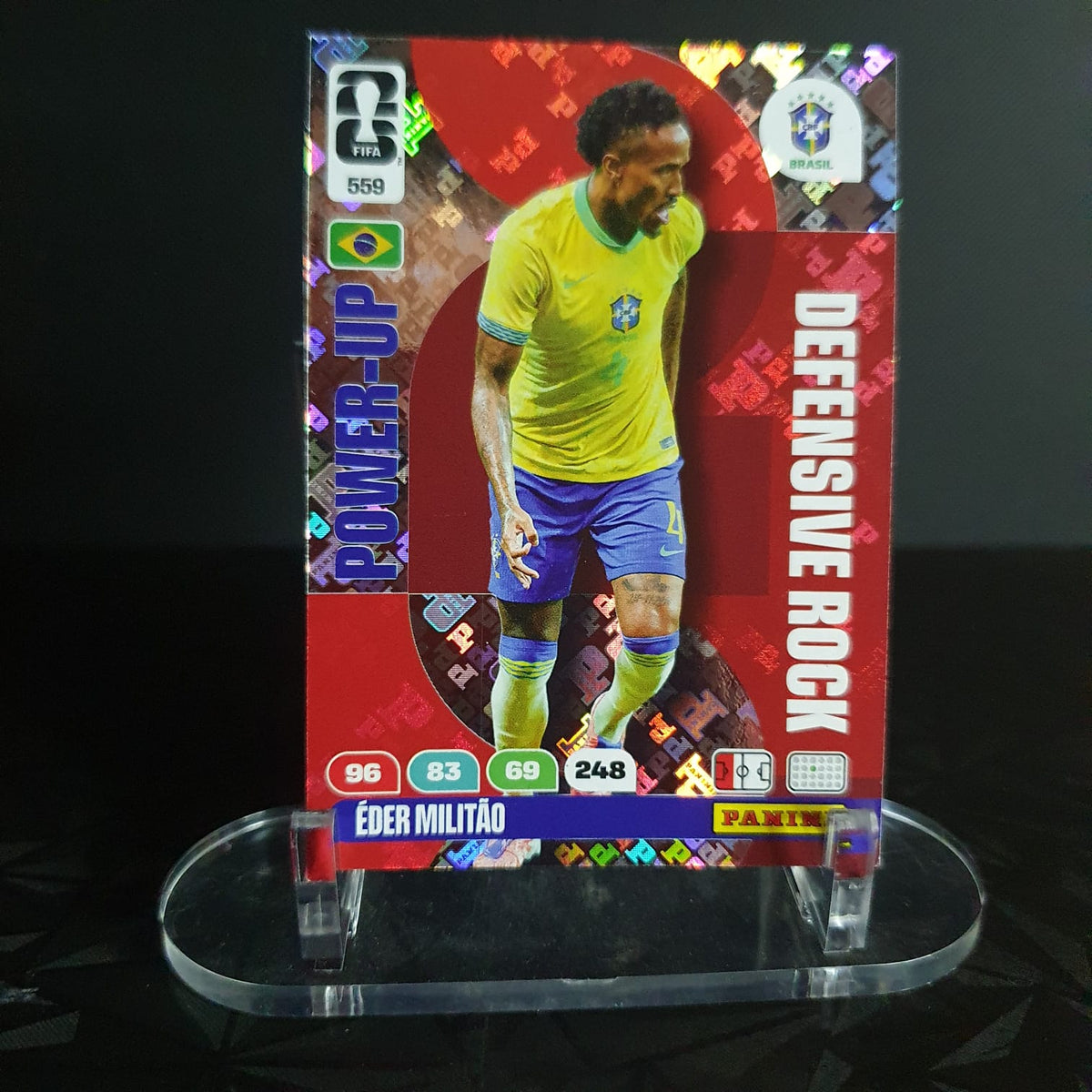 Éder Militão Power-Up Defensive Rock Panini Adrenalyn XL FIFA World Cup 2026