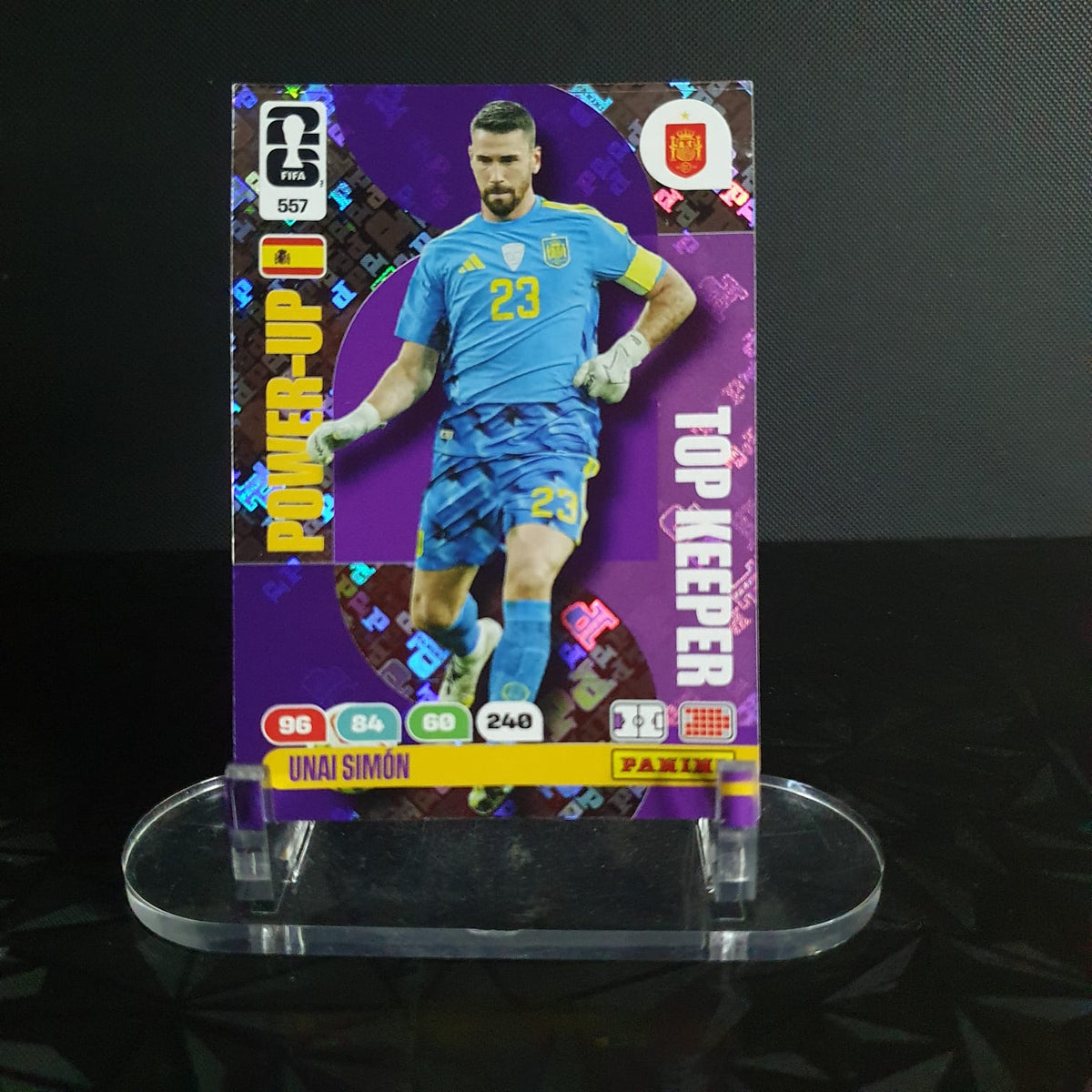 Unai Simón Power-Up Top Keeper Panini Adrenalyn XL FIFA World Cup 2026