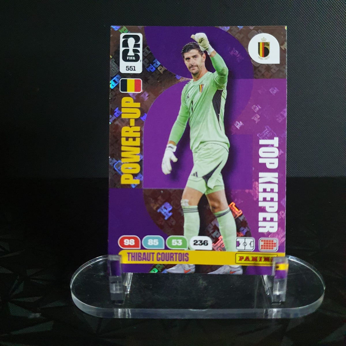 Thibaut Courtois Power-Up Top Keeper Panini Adrenalyn XL FIFA World Cup 2026