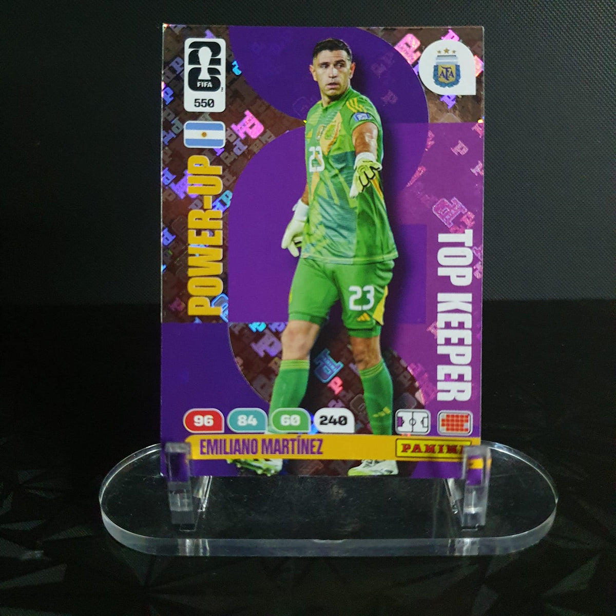 Emiliano Martínez Power-Up Top Keeper Panini Adrenalyn XL FIFA World Cup 2026