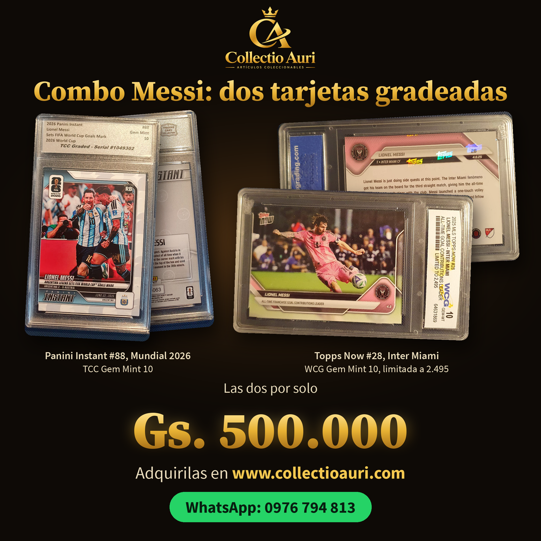 Combo Legado Messi - Graded Edition | Topps Now MLS #28 + Panini Instant #88 | GEM MT 10